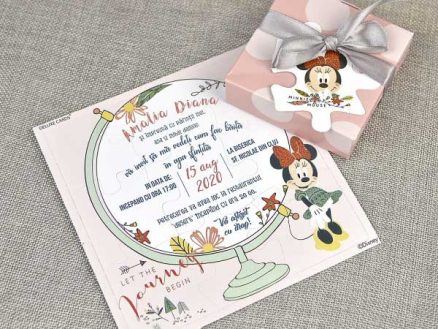 detaliu invitaie plan departat Minnie Mouse Puzzle 15711