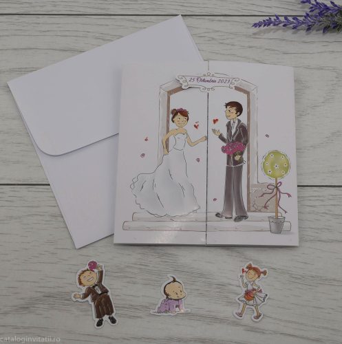 detaliu invitatie si plic 