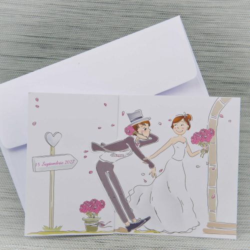 detaliu plan departat invitatie inchisa mire si mireasa