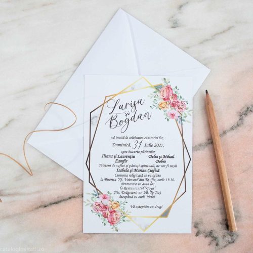 detaliu invitatie cu plic 40151