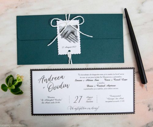 detaliu invitatie si plic