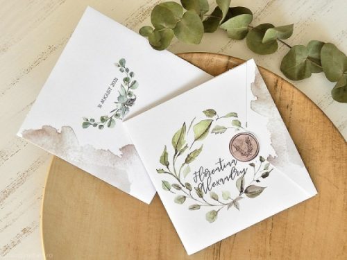 detaliu invitatie vazuta fata verso